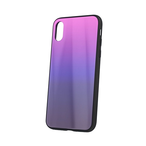 Apple iPhone 11 aurora glass zadní kryt (Růžovo-černá)