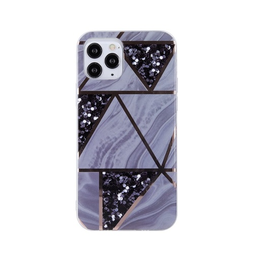 Apple iPhone 7 / iPhone 8 / iPhone SE 2020 / iPhone SE 2022 geometric marmur zadní kryt (Grafitová)