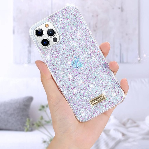 Apple iPhone 12/12 Pro Sulada luminous glitter zadní kryt (Růžová)
