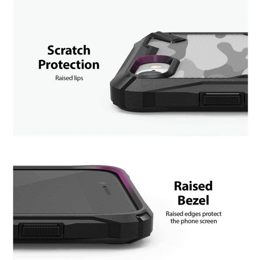 Apple iPhone 7/8/SE 2020/ SE 2022 RINGKE Fusion X odolný proti nárazu zadní kryt (Černá)