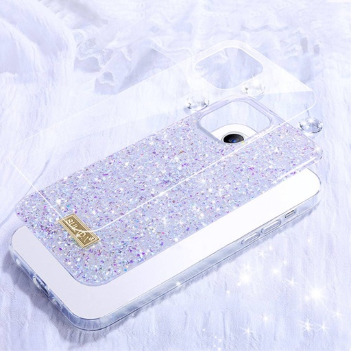 Apple iPhone 12/12 Pro Sulada luminous glitter zadní kryt (Fialová)