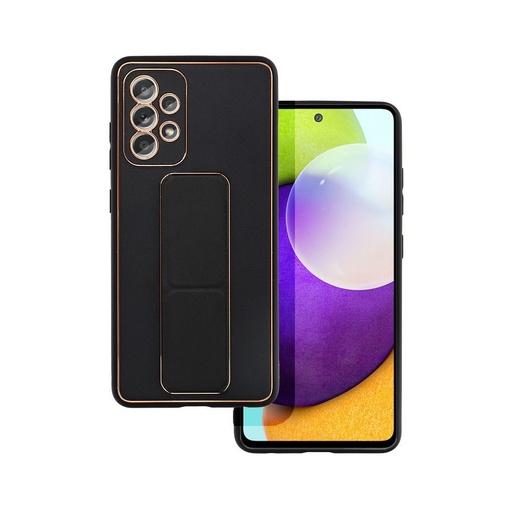 Samsung Galaxy A52 4G/A52 5G/A52s 5G kůže ochranné pouzdro výsuvný se stojanem, magnetický držák do auta kompatibilní (Černá)