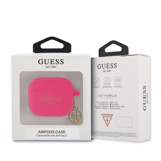 AirPods 3 Guess 4G Charms pouzdro (Růžová) - GUA3LSC4EF