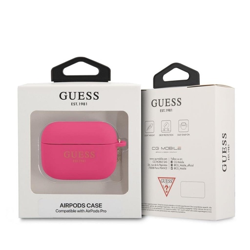 AirPods Pro Guess 4G Charms pouzdro (Růžová) - GUAPLSC4EF
