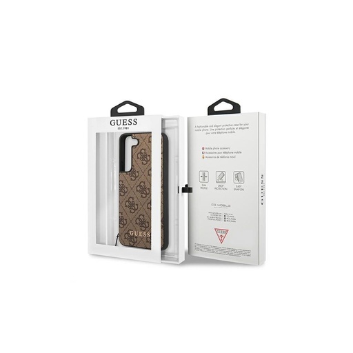 Samsung Galaxy S22+ Guess 4G Charms pouzdro (Hnědá) - GUHCS22MGF4GBR