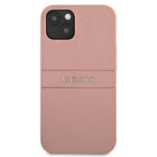 Apple iPhone 13 Guess PU Leather Saffiano pouzdro (Růžová) - GUHCP13MPSASBPI