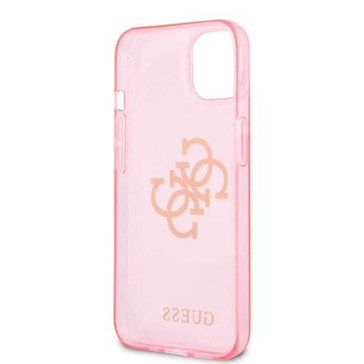 Apple iPhone 13 mini Guess TPU Big 4G Full Glitter pouzdro (Růžová) – GUHCP13SPCUGL4GPI