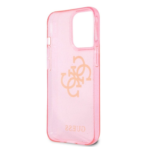Apple iPhone 13 Pro Max Guess TPU Big 4G Full Glitter pouzdro (Růžová) – GUHCP13XPCUGL4GPI