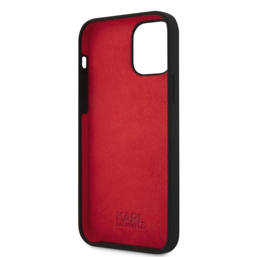 Apple iPhone 12 / iPhone 12 Pro Karl Lagerfeld Choupette Head pouzdro (Černá - KLHCP12MSLCHBK)