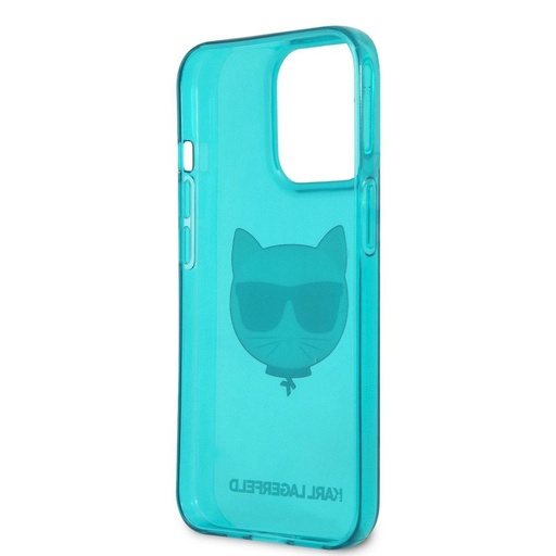 Apple iPhone 13 mini Karl Lagerfeld Choupette Head pouzdro (Modrá) – KLHCP13SCHTRB