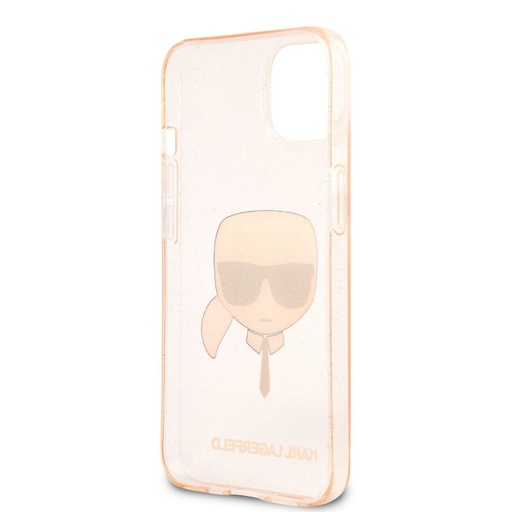 Apple iPhone 13 mini Karl Lagerfeld Karl Glitter pouzdro (Zlatá) – KLHCP13SKHTUGLGO
