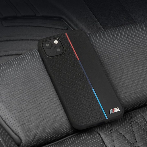 Samsung Galaxy S22 5G BMW PU pouzdro – Triangles Tricolor Line (Černá) - BMHCS22STRTBK