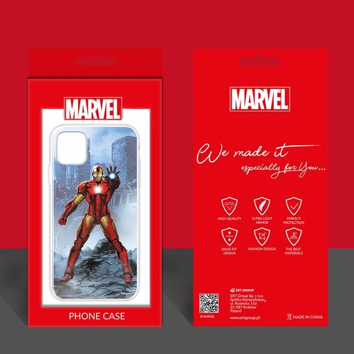 Apple iPhone 13 Pro Iron Man 006 zadní kryt (Modrá)