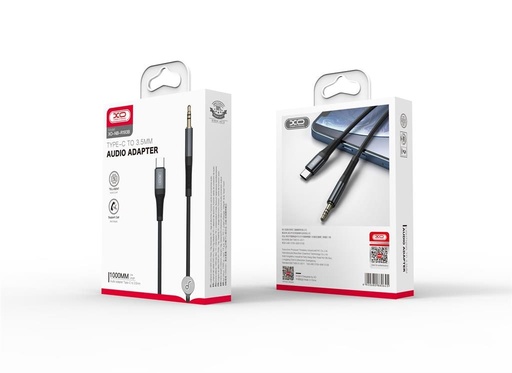 XO NB-R193B USB-C audio adapter (Černá) – USB-C–3.5 mm, 1 m