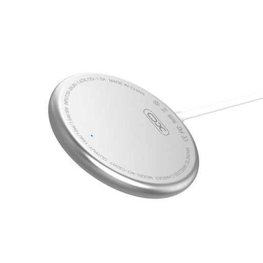 XO CX008 Magsafe kompatibilní bezdrátový nabíječka (max 15W), bílá