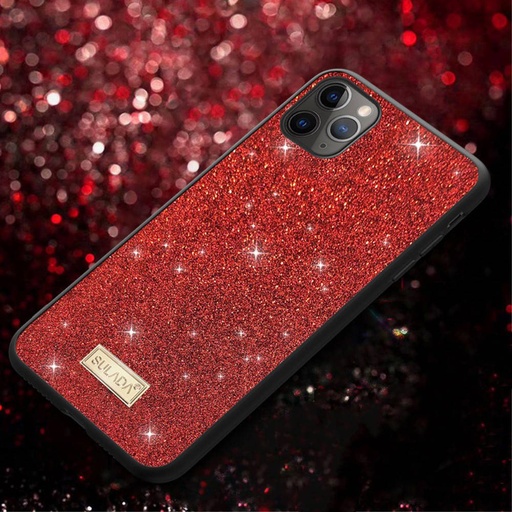 Apple iPhone 13 Pro SULADA dazzling glitter zadní kryt (Červená)