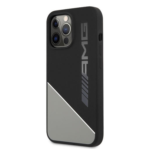 Apple iPhone 13 Pro AMG silikonový zadní kryt (černá/šedá) - AMHCP13LWGDBK