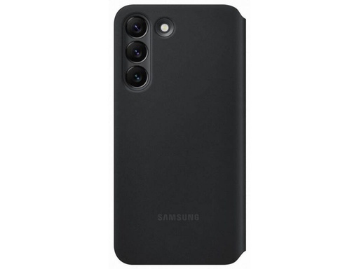 Samsung Galaxy S22 průhledný view tovární knížkové pouzdro, černá, EF-ZS901CBE