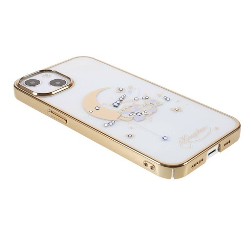 Apple iPhone 13 Pro Kingxbar moon series Swarovski s kamínky zadní kryt (Zlatá)