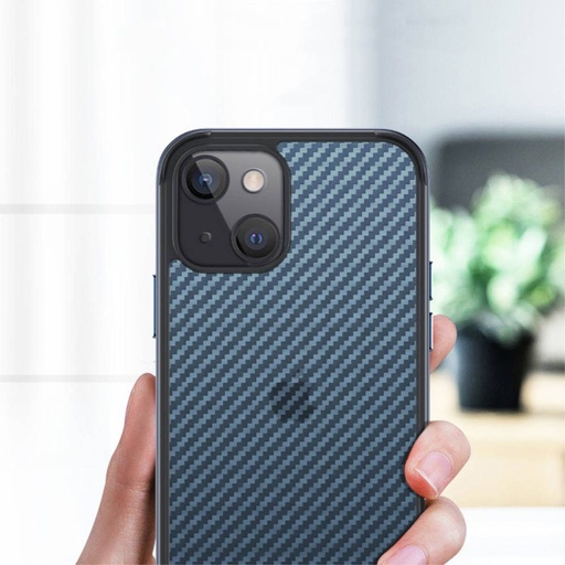 Apple iPhone 13 Mini Sulada carbon fiber zadní kryt (Černá)