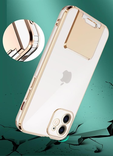 Apple iPhone 7/8/SE 2020/SE 2022 luxury s opěrkou zadní kryt (Fialová)