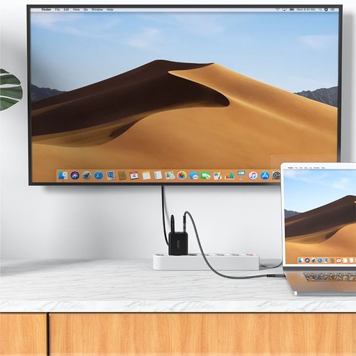 Acefast A17 DEX HUB - PD nabíječka (QC + PD konektor), PD type-C kabel PD65W multifunkční HDMI 4K 60Hz