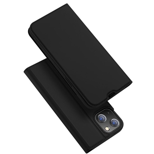 Apple iPhone 13 DUX DUCIS skin kůže knížkové pouzdro (Černá)