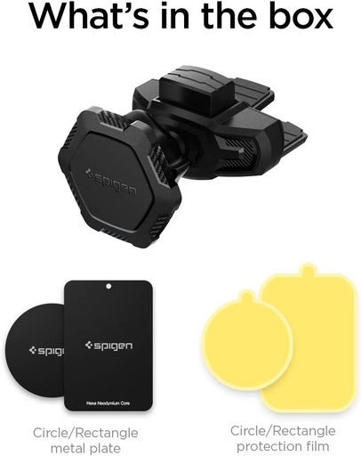 Spigen QS24 magnetický držák do auta (na ventilační mřížku), černá
