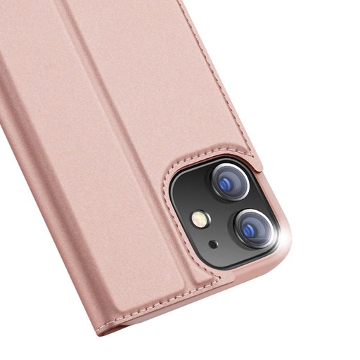 Apple iPhone 12/12 Pro DUX DUCIS skin kůže knížkové pouzdro (Růžová)