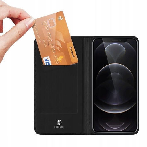 Apple iPhone 13 Pro Max DUX DUCIS skin kůže knížkové pouzdro (Černá)