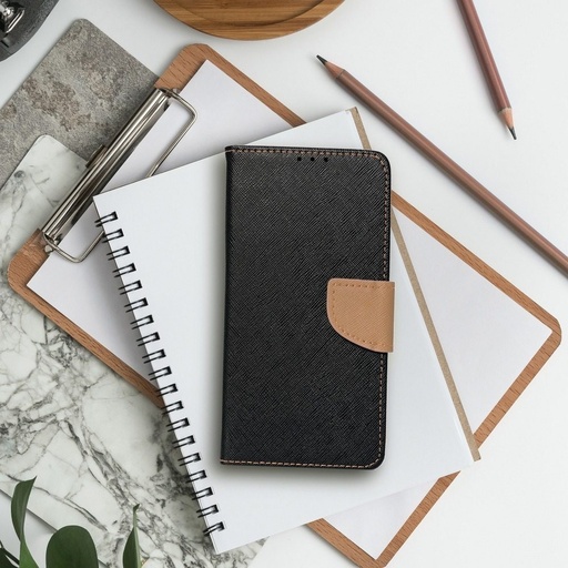 Samsung Galaxy A72 4G/A72 5G Fancy book knížkové pouzdro, (Fekete-Arany)