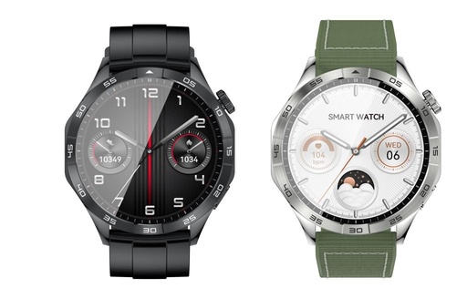 XO Watch 4 AMOLED chytré hodinky (Černá) – sportovní hodinky, příjem hovorů, barevný displej