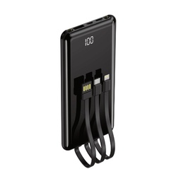 Setty PB-WK-101 power bank s kabelem (microUSB + type-C + lightning) (Černá)