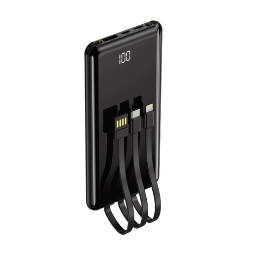 Setty PB-WK-101 power bank s kabelem (microUSB + type-C + lightning) (Černá)