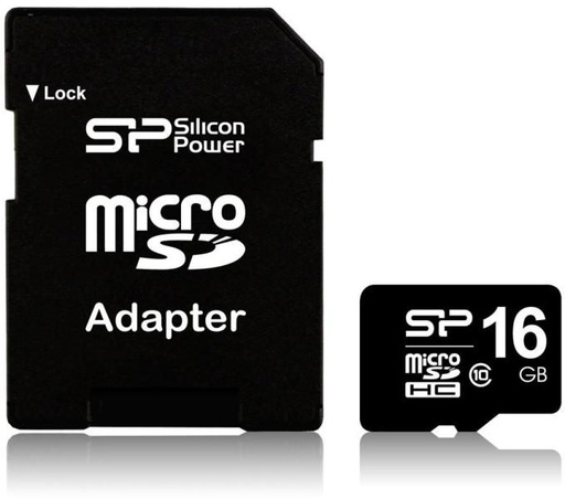 Silicon Power microSDHC + adapter 16GB class10 paměťová karta