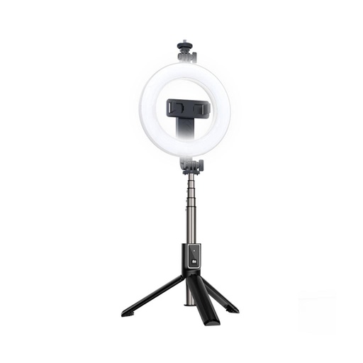 XO SS12 Bluetooth selfie tyč (Černá) – vestavěný světlo, tripod funkce, 95 cm, GoPro a jiný se zařízeními kompatibilní