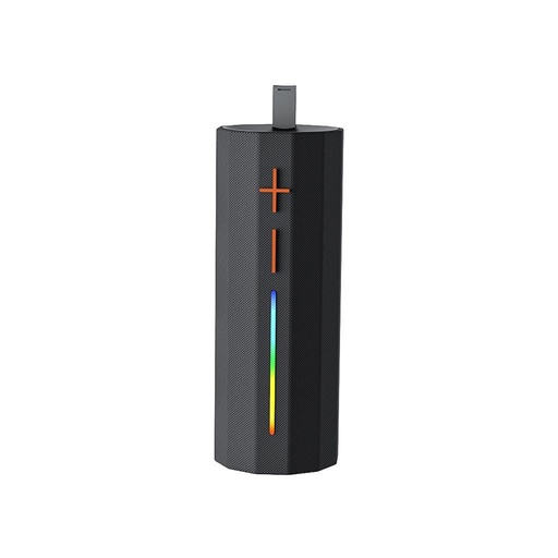 XO F71 Cylinder LED Dazzle přenosný Bluetooth reproduktor s držadlem (Černá)