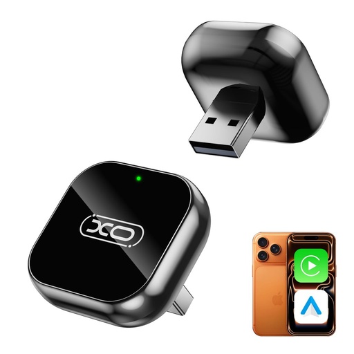 XO CZ026 mini CarPlay zrcadlení obrazovky auto adapter (Černá)