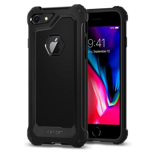Apple iPhone 7 / iPhone 8 / iPhone SE 2020 / iPhone SE 2022 Spigen Rugged armor odolný proti nárazu pouzdro (Černá)