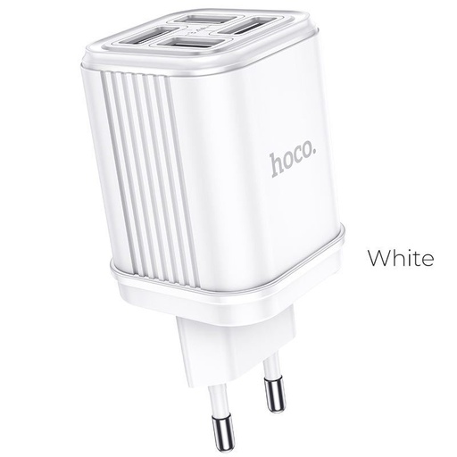 Hoco C84A síťový nabíječka (4 USB port), 5V 3,4A, bílá