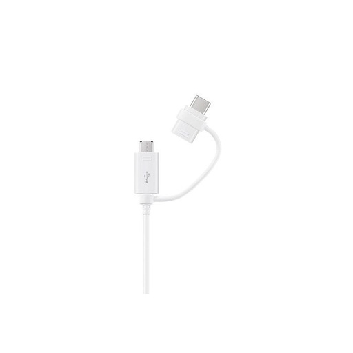 Samsung MicroUSB + USB-C 2in1 datový kabel 1.5 m (Bílá)