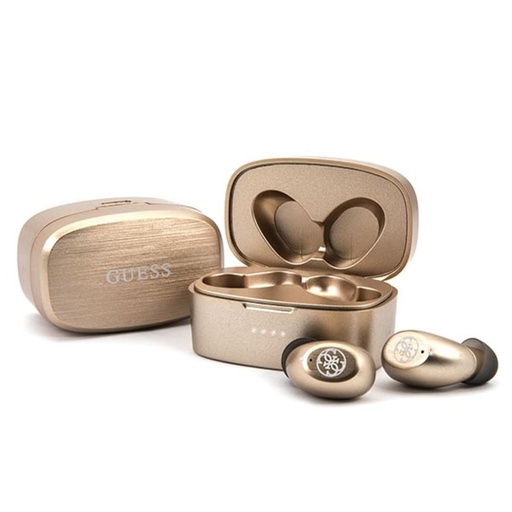 Guess Bluetooth sluchátka TWS 4G (Zlatá) - GUTWSJL4GGO