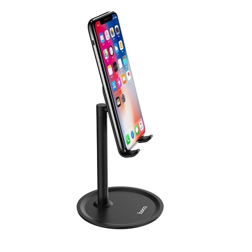 Hoco PH15 stolní telefonní a držák na tablet stojan, hliník slitina, černá