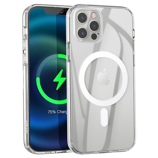 Apple iPhone 12 Pro Max Hoco Magsafe silikonový zadní kryt, (Průhledný)