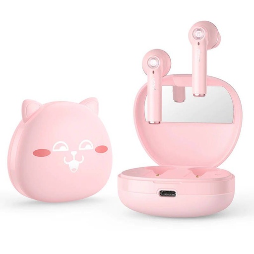 Picun HI CAT bezdrátový headset, BT 5.0, růžová
