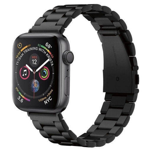 Apple Watch Series 1/2/3/4/5/6(42/44mm) Spigen modern fit nerezový ocel řemínek, černá