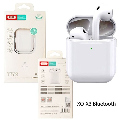 XO X3 bezdrátový Bluetooth sluchátka (Bílá)