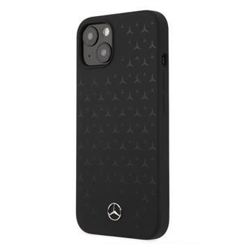 Apple iPhone 13 Mercedes liquid silicone zadní kryt (Černá) - MEHCP13MSIPBK