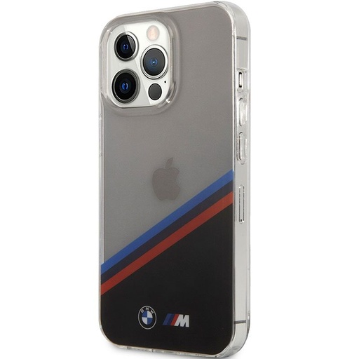 Apple iPhone 13 Pro BMW M PC/TPU pouzdro – Tricolor Stripe (Průhledný) - BMHCP13LMHLPK