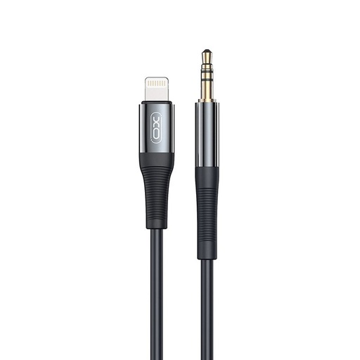 XO NB-R193A Lightning audio adapter (Černá) – 3.5 mm–Lightning, 1 m